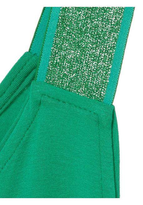 VIA APPIA DUE Tanktop Mit Glitzerdetail Und V-Ausschnitt - Tiefgrün Sheego