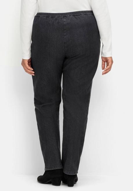 Sheego Thermojeans Mit Komfortbund Und Fleece-Futter - Black Denim Sheego