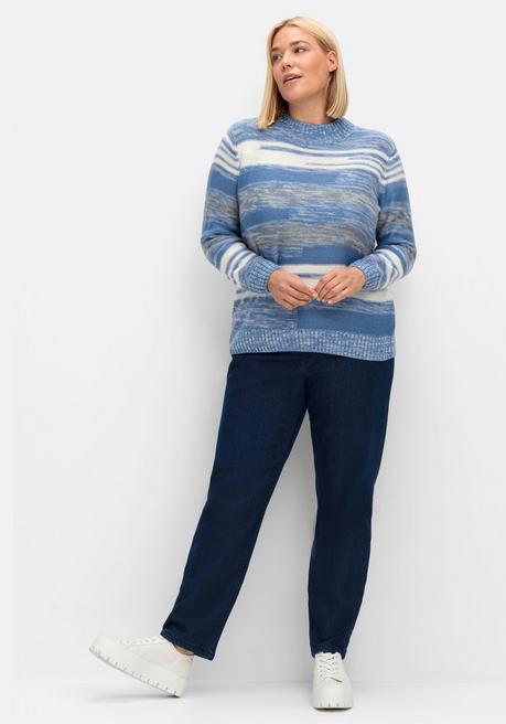 sheego Thermojeans mit Komfortbund und Fleece-Futter - dark blue Denim sheego