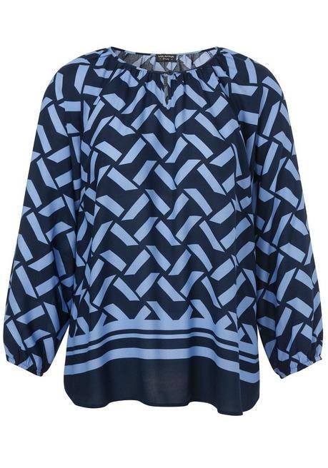 VIA APPIA DUE Tunika im Mustermix, mit Rundhalsausschnitt - indigo gemustert sheego