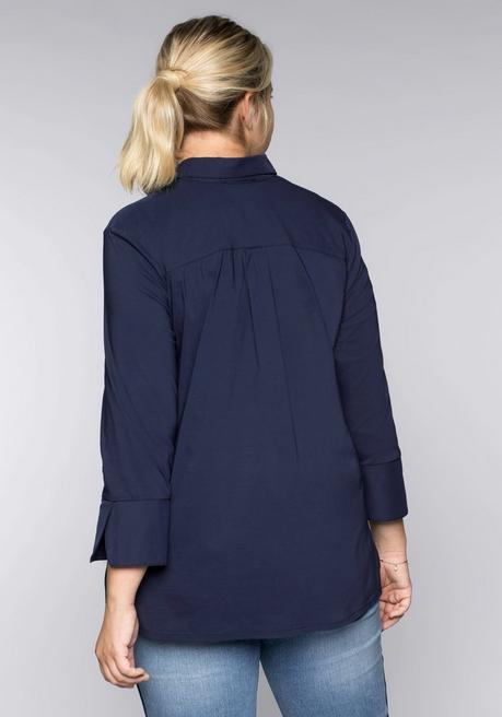 Sheego Tunika In Leichter A-Linie, Mit 3/4-Arm - Marine Sheego