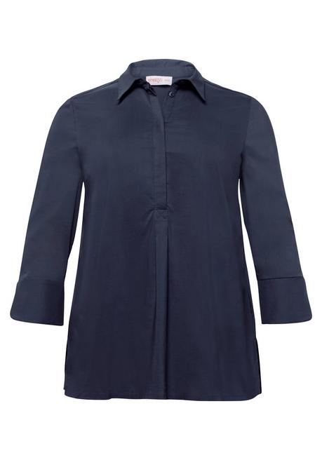 Sheego Tunika In Leichter A-Linie, Mit 3/4-Arm - Marine Sheego