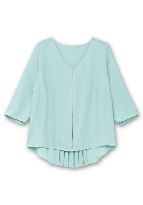 Sheego Tunika Mit 3/4-Arm Und Plisseefalten Hinten - Mint Sheego
