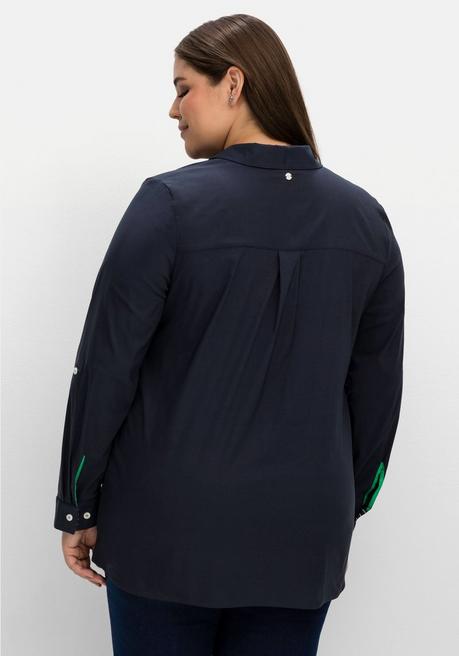 Sheego Tunika Mit Biesen Und Kellerfalte - Nachtblau Sheego