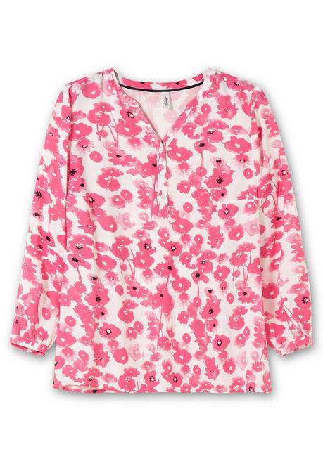 Sheego Tunika Mit Floralem Alloverprint - Magenta Gemustert Sheego