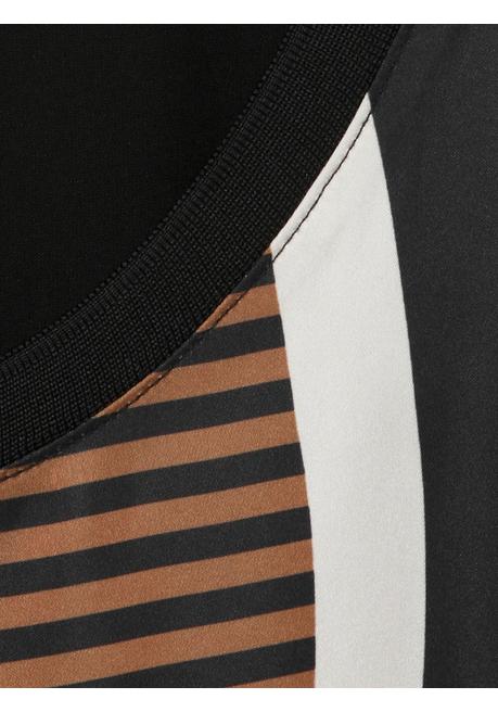 VIA APPIA DUE Tunika Mit Frontprint Und Zwei Saumbändern - Schwarz Gemustert Sheego