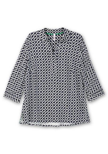 Sheego Tunika Mit Grafischem Alloverprint - Offwhite Gemustert Sheego