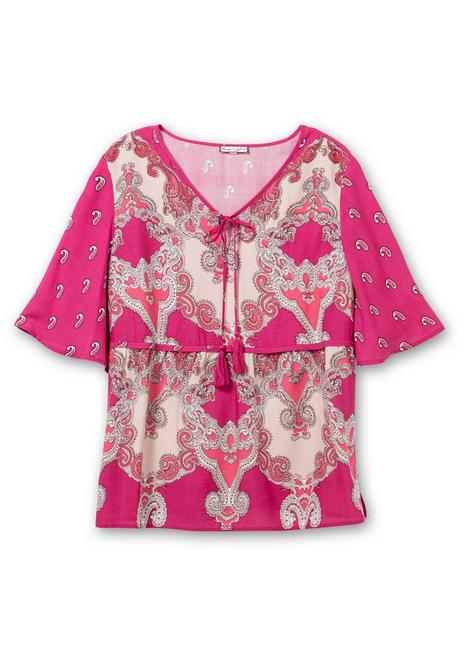 Sheego By Joe Browns Tunika Mit Ornamentdruck Und 3/4-Flügelärmeln - Pink Bedruckt Sheego