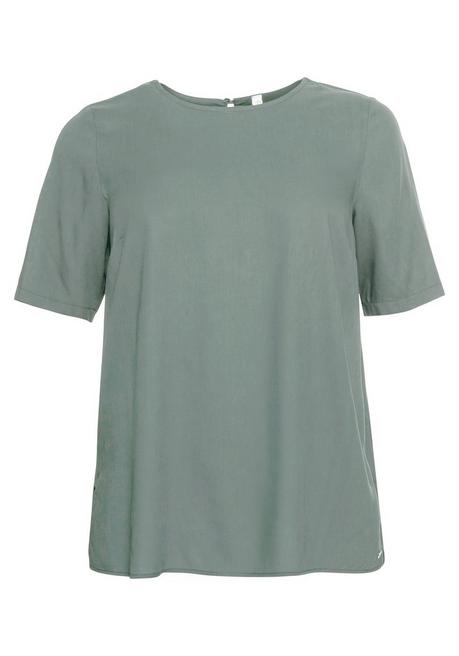 Sheego Tunika Mit Rundhalsausschnitt Und Rückenpasse - Salbeigrün Sheego