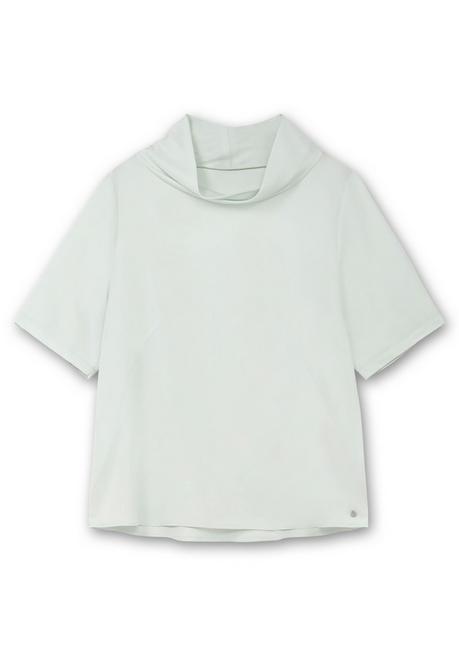 CREATION L PREMIUM Tunika Mit Weitem Stehkragen, Leicht Schimmernd - Mint Sheego