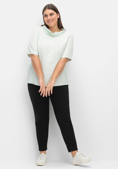 CREATION L PREMIUM Tunika Mit Weitem Stehkragen, Leicht Schimmernd - Mint Sheego