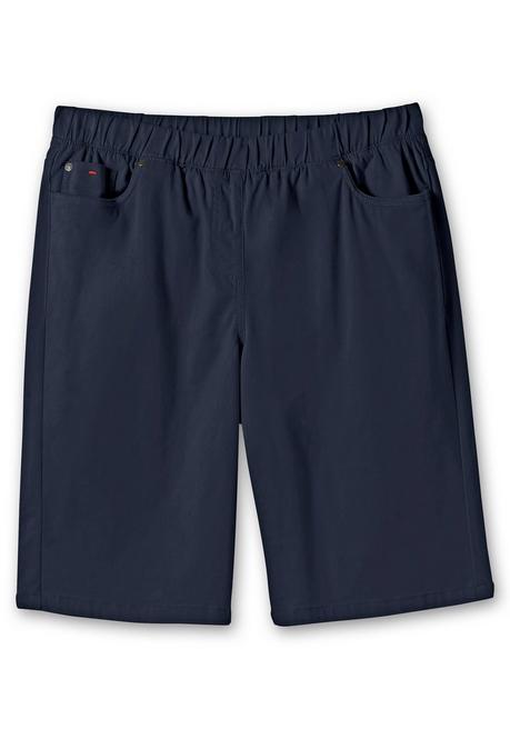 Sheego Twill-Bermudas In 5-Pocket-Form, Mit Gummizugbund - Nachtblau Sheego