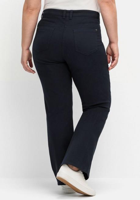 Sheego Twillhose In Bootcutform Mit Shaping-Einsatz - Nachtblau Sheego