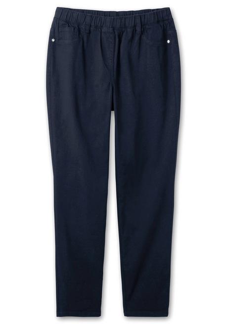 Sheego Twillhose Mit Schlupfbund, In Schmaler Beinform - Nachtblau Sheego