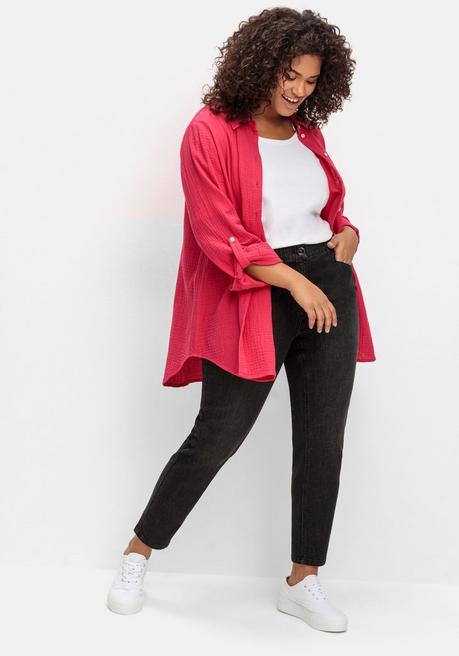 Sheego Ultraflexible Skinny Jeans Mit Gummibund - Black Denim Sheego