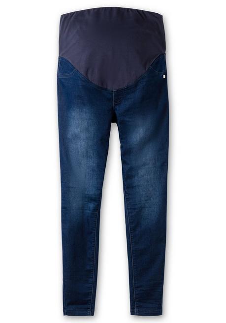 Sheego Umstands-Treggings Mit Überbauchbund - Dark Blue Denim Sheego