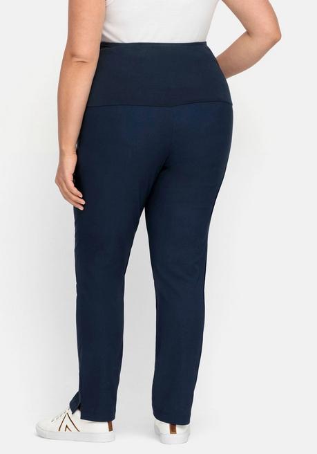 Sheego Umstandshose Aus Bengalin, In Schmaler Beinform - Nachtblau Sheego