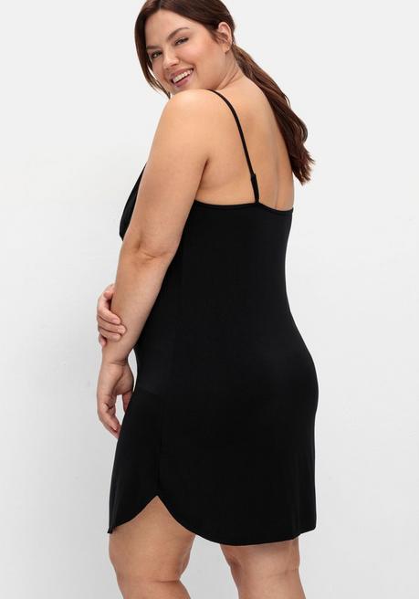 Sheego Unterkleid Mit Verstellbaren Trägern - Schwarz Sheego