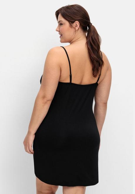 Sheego Unterkleid Mit Verstellbaren Trägern - Schwarz Sheego