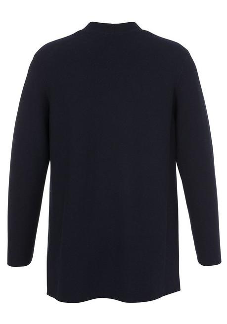 VIA APPIA DUE Verschlussloser Cardigan Im Linksstrickmuster - Dunkelblau Sheego