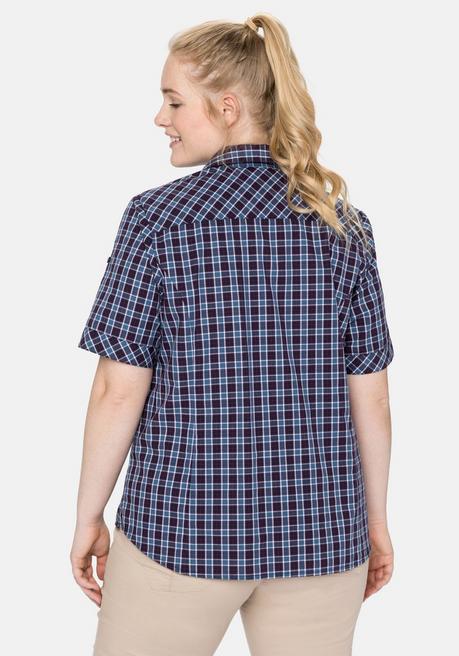 Sheego Wanderbluse Mit Reißverschluss-Taschen - Marine Sheego