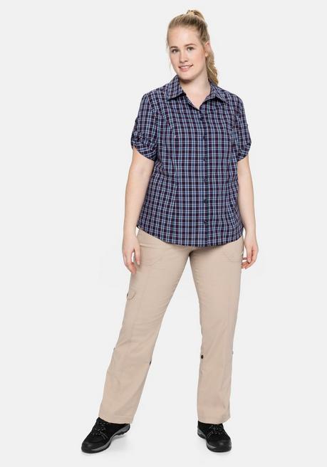 Sheego Wanderbluse Mit Reißverschluss-Taschen - Marine Sheego