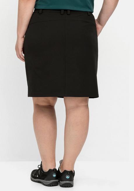 Sheego Wanderrock Mit Innenliegenden Shorts - Schwarz Sheego