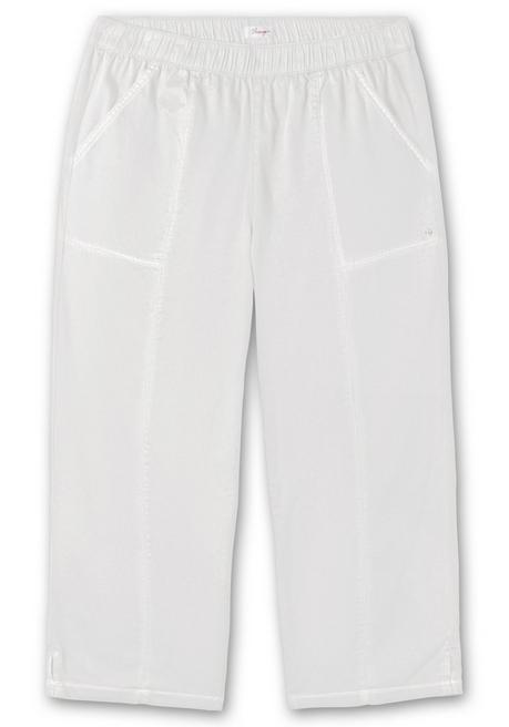 Sheego Weite 7/8-Hose Mit Gummizugbund - Weiß Sheego