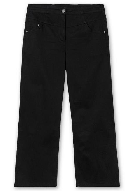 Sheego Weite High-Waist-Hose Im Curvy-Schnitt ANNE - Schwarz Sheego