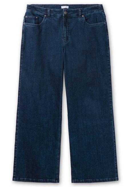 Sheego Weite High-Waist-Jeans Im Curvy-Schnitt ELLA - Dark Blue Denim Sheego