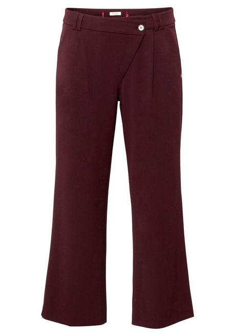 Sheego Weite Hose Im Curvy-Schnitt ELLA Mit Bundfalten - Burgund Sheego
