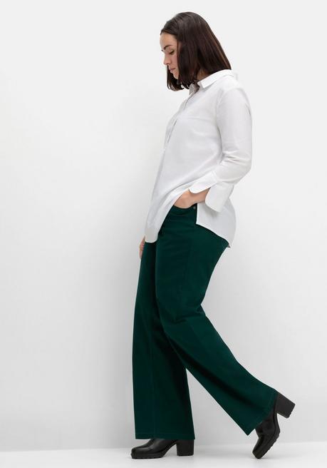 Sheego Weite Hose Im Curvy-Schnitt ELLA - Tiefgrün Sheego