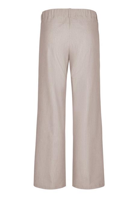 KjBRAND Weite Hose In Kammgarn-Optik, Knitterfrei - Beigefarben Sheego