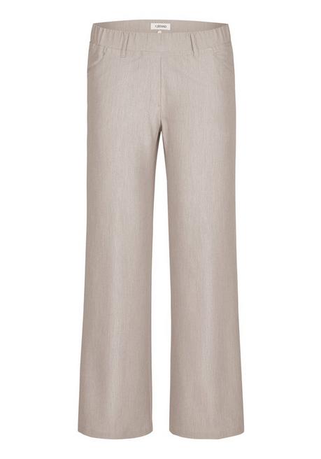 KjBRAND Weite Hose in Kammgarn-Optik, knitterfrei - beigefarben sheego