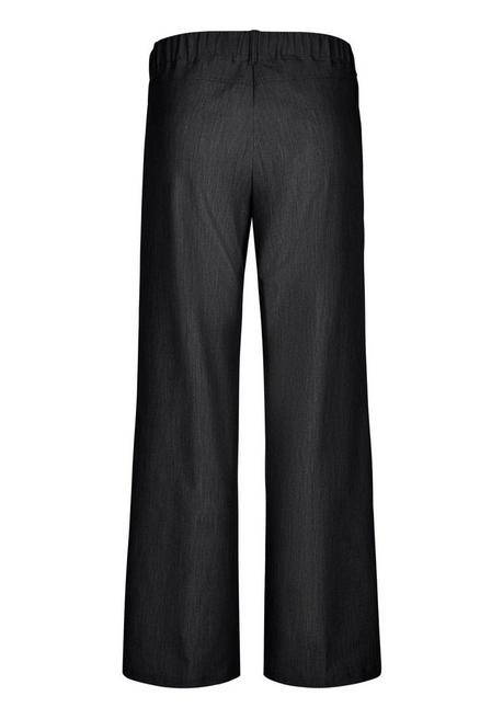 KjBRAND Weite Hose In Kammgarn-Optik, Knitterfrei - Schwarz Sheego