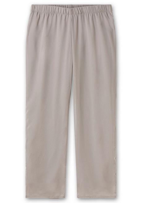 Sheego Weite Hose Mit Elastischem Bund Und Innenfutter - Grau Sheego