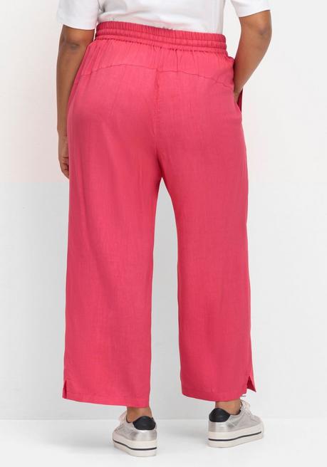 Sheego Weite Hose Mit Schlupfbund, Knöchelfrei - Magenta Sheego