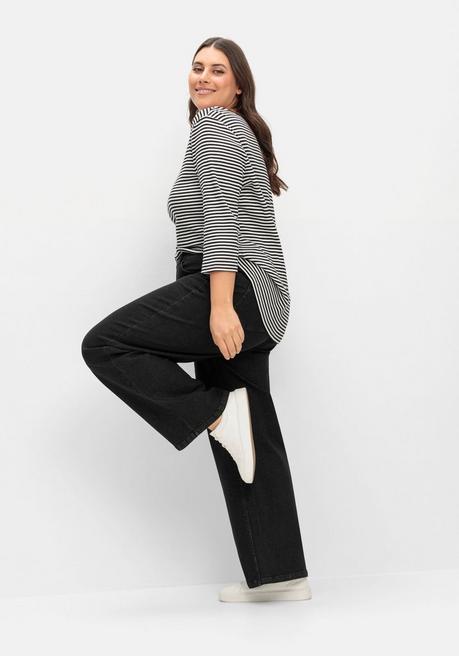 Sheego Weite Jeans In Curvy-Schnitt ELLA - Black Denim Sheego