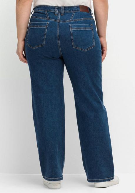Sheego Weite Jeans In Curvy-Schnitt ELLA - Dark Blue Denim Sheego