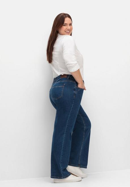 Sheego Weite Jeans In Curvy-Schnitt ELLA - Dark Blue Denim Sheego