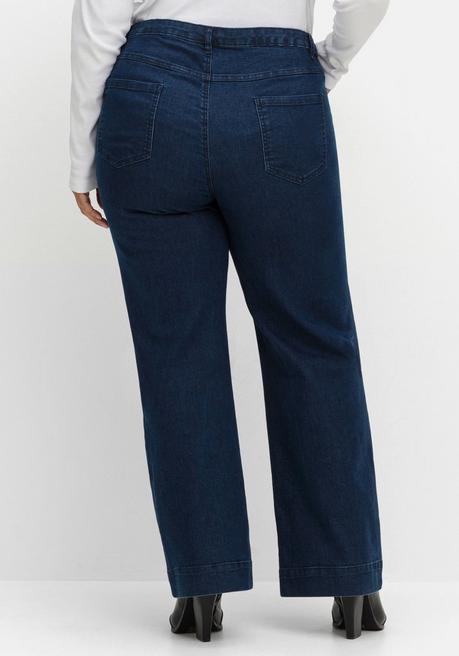 Sheego Weite Jeans In Five-Pocket-Form - Blue Denim Sheego