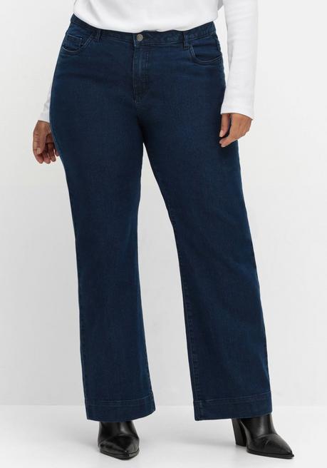 Sheego Weite Jeans In Five-Pocket-Form - Blue Denim Sheego