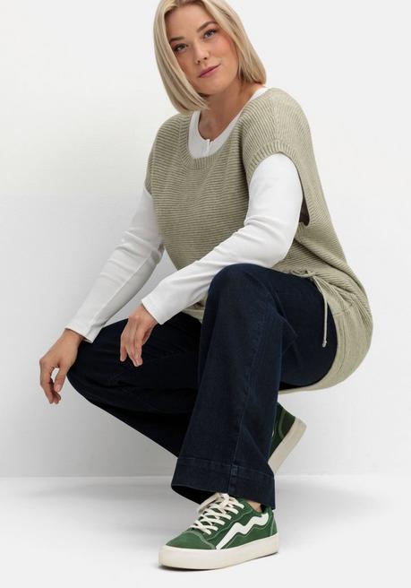 Sheego Weite Jeans In Five-Pocket-Form - Dark Blue Denim Sheego