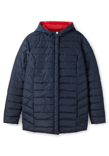 Sheego Wendejacke Mit Kapuze, Beidseitig Tragbar - Nachtblau Sheego