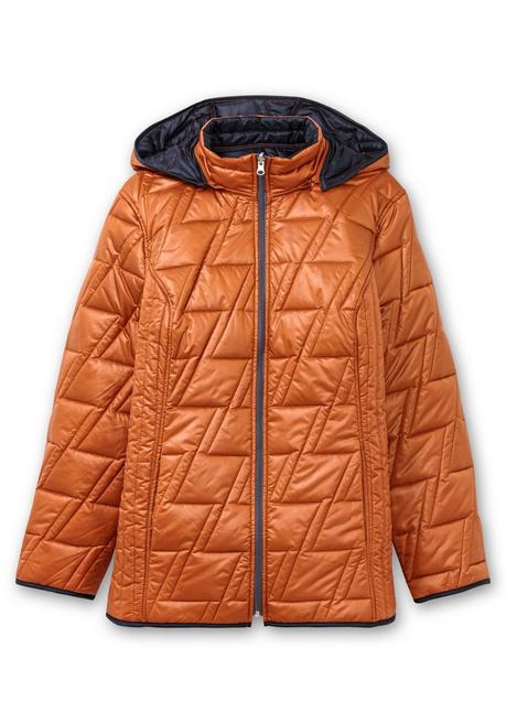 Sheego Wendesteppjacke Mit Kapuze Und Stehkragen - Cognac Sheego