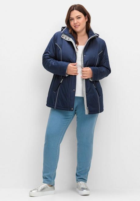 Sheego Wind- Und Wasserabweisende Funktionsjacke - Marine Sheego