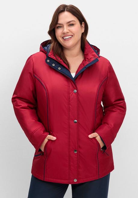 Sheego Wind- Und Wasserabweisende Funktionsjacke - Rot Sheego