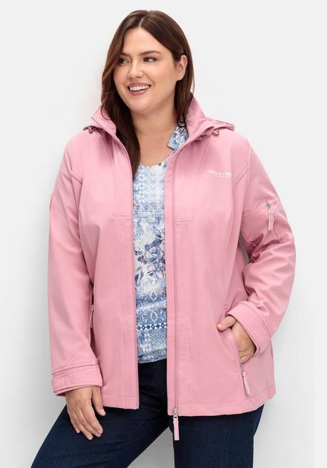 Sheego X Collection L. Wind- Und Wasserabweisende Softshelljacke - Altrosa Sheego
