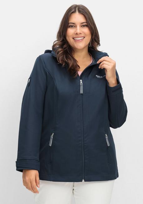 Sheego X Collection L. Wind- Und Wasserabweisende Softshelljacke - Marine Sheego