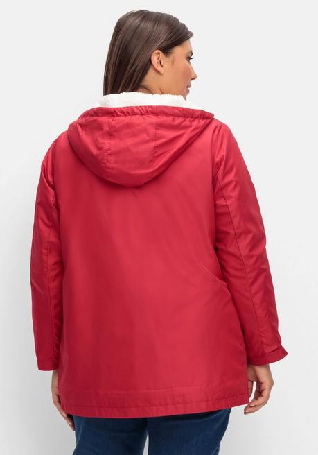 Sheego Windjacke Mit Futter Aus Teddyfleece - Beere Sheego